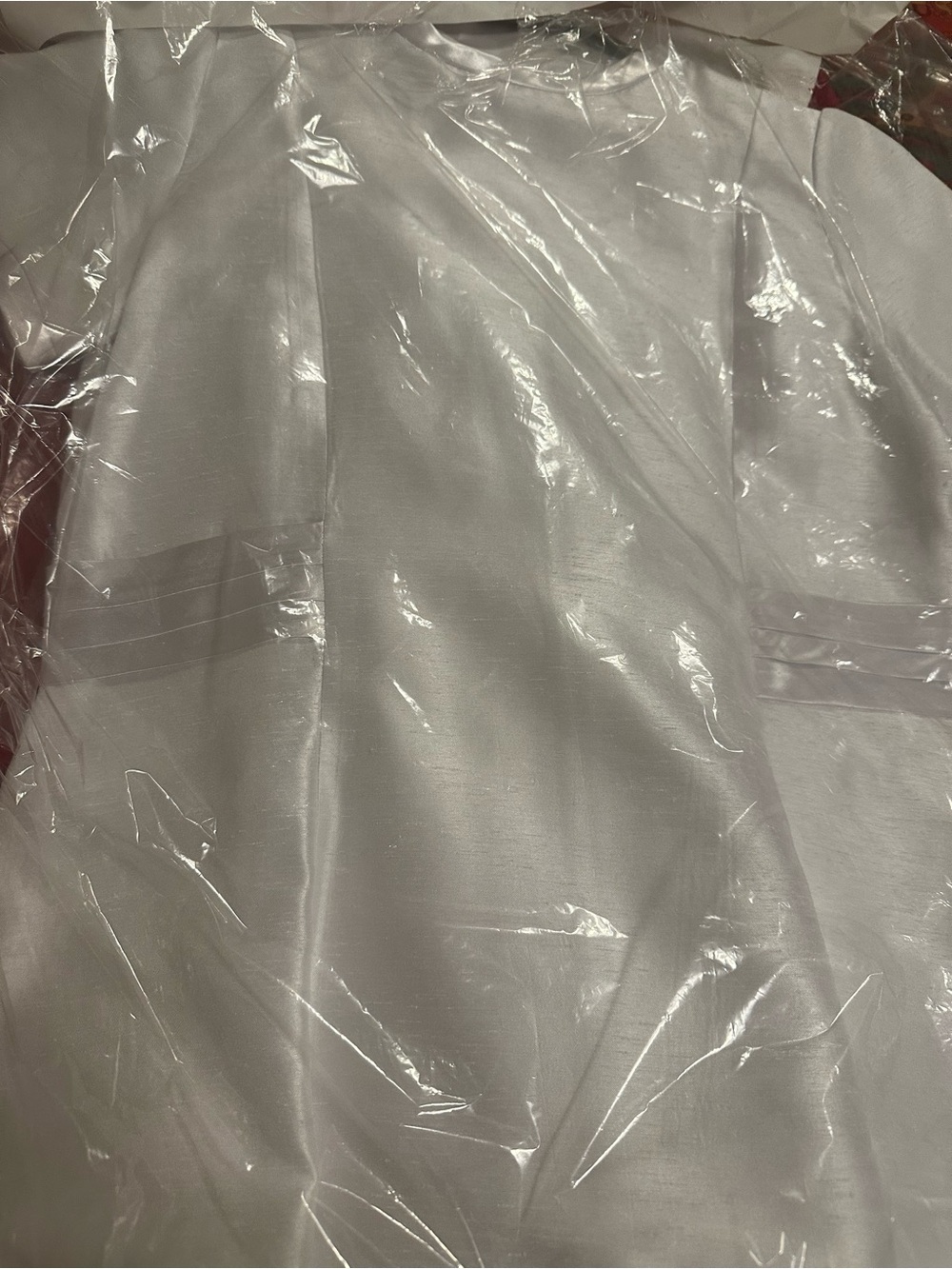 White Satin-Look Dress or Gown